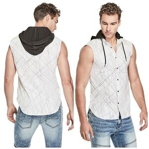 NWT G BY GUESS NORWALK SHORT SLEEVE SHIRT SZ S